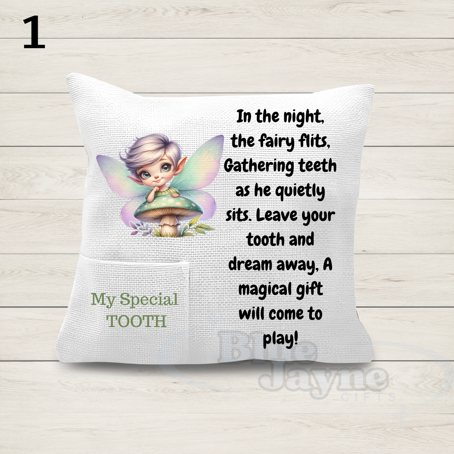 Boy Tooth Fairy Pillow