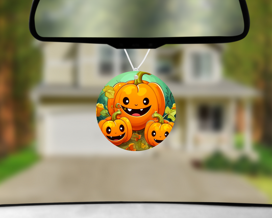 Happy Pumpkin Design Air Freshener