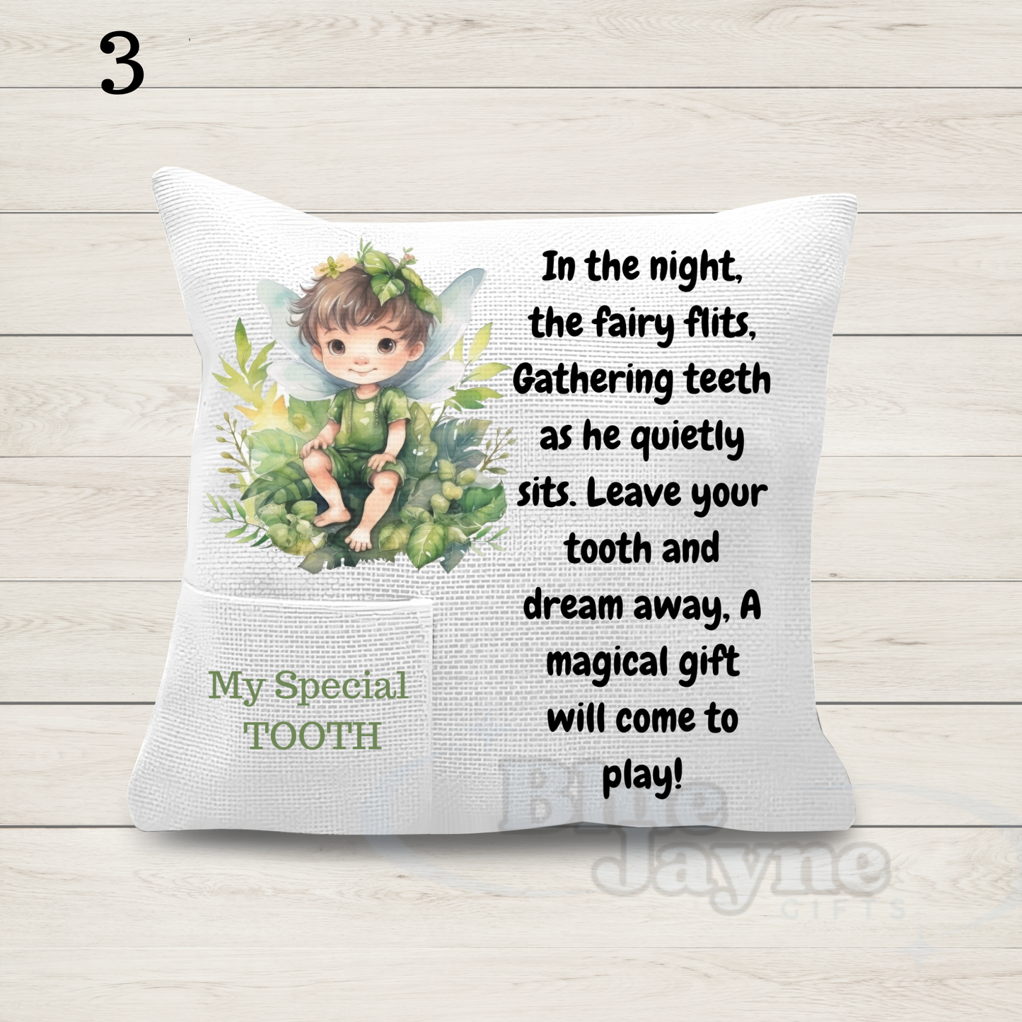 Boy Tooth Fairy Pillow