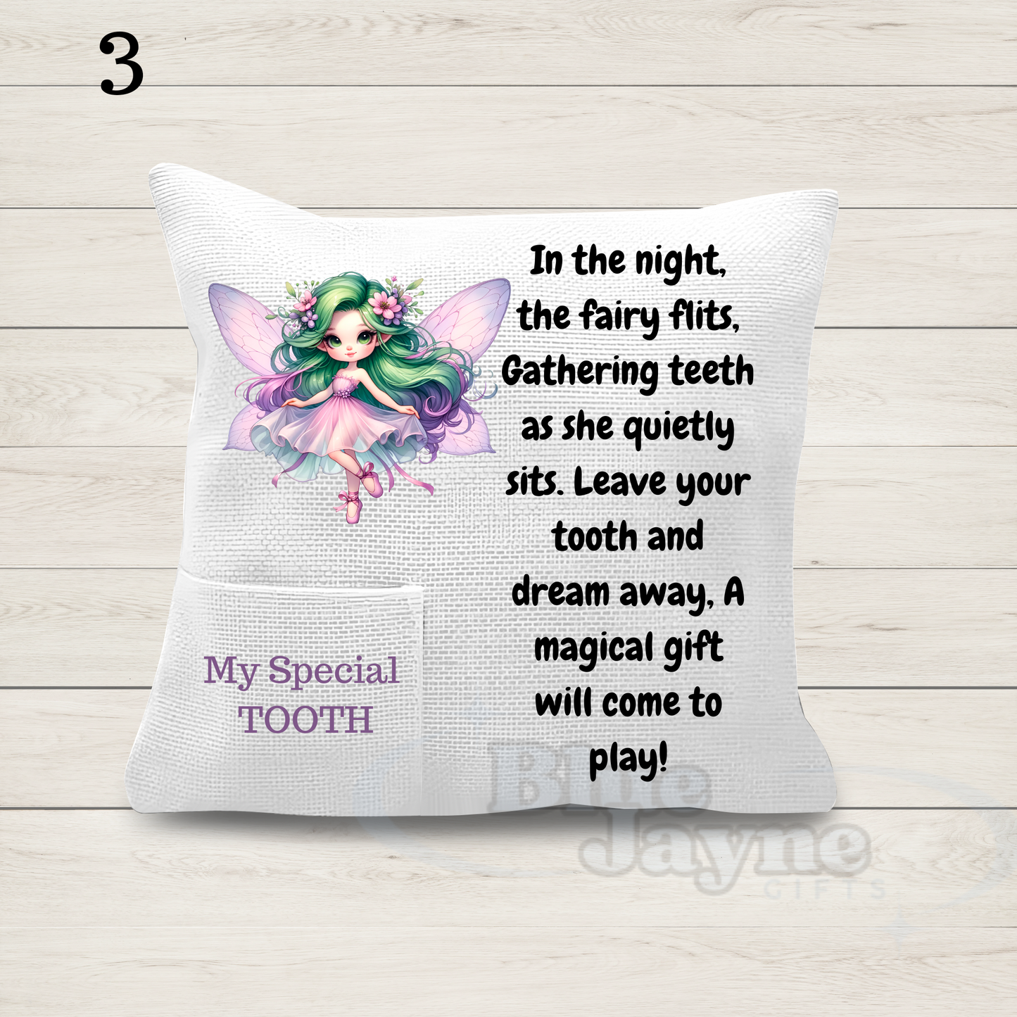 Girl Tooth Fairy Pillow