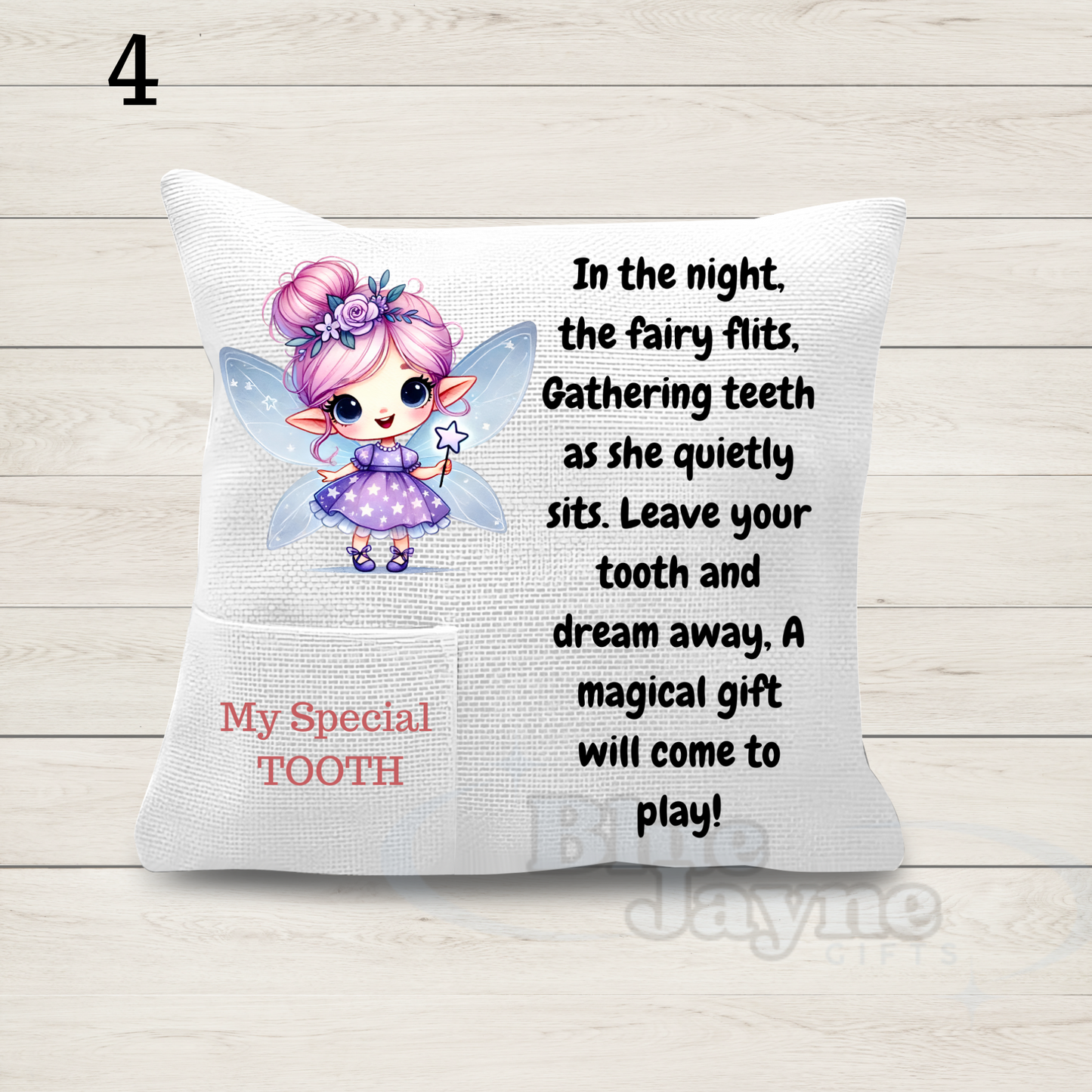 Girl Tooth Fairy Pillow