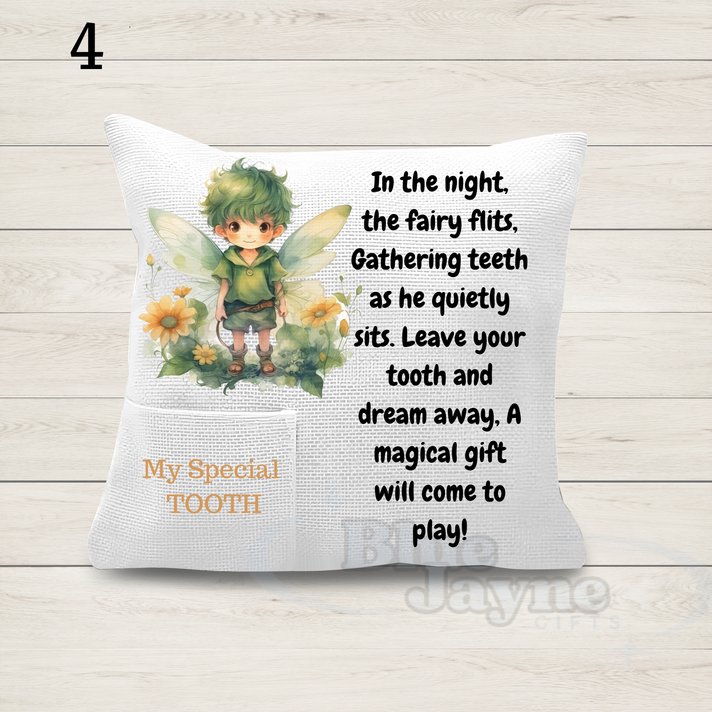 Boy Tooth Fairy Pillow