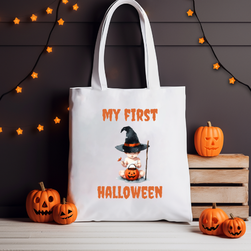 Baby Witch First Halloween Tote Bag