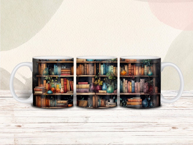 Vintage Style Library Mug