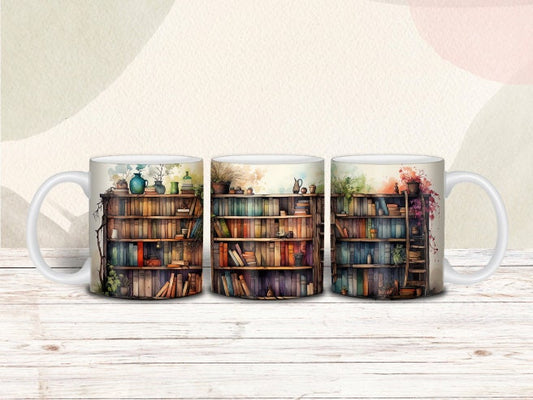 Watercolour Library Mug