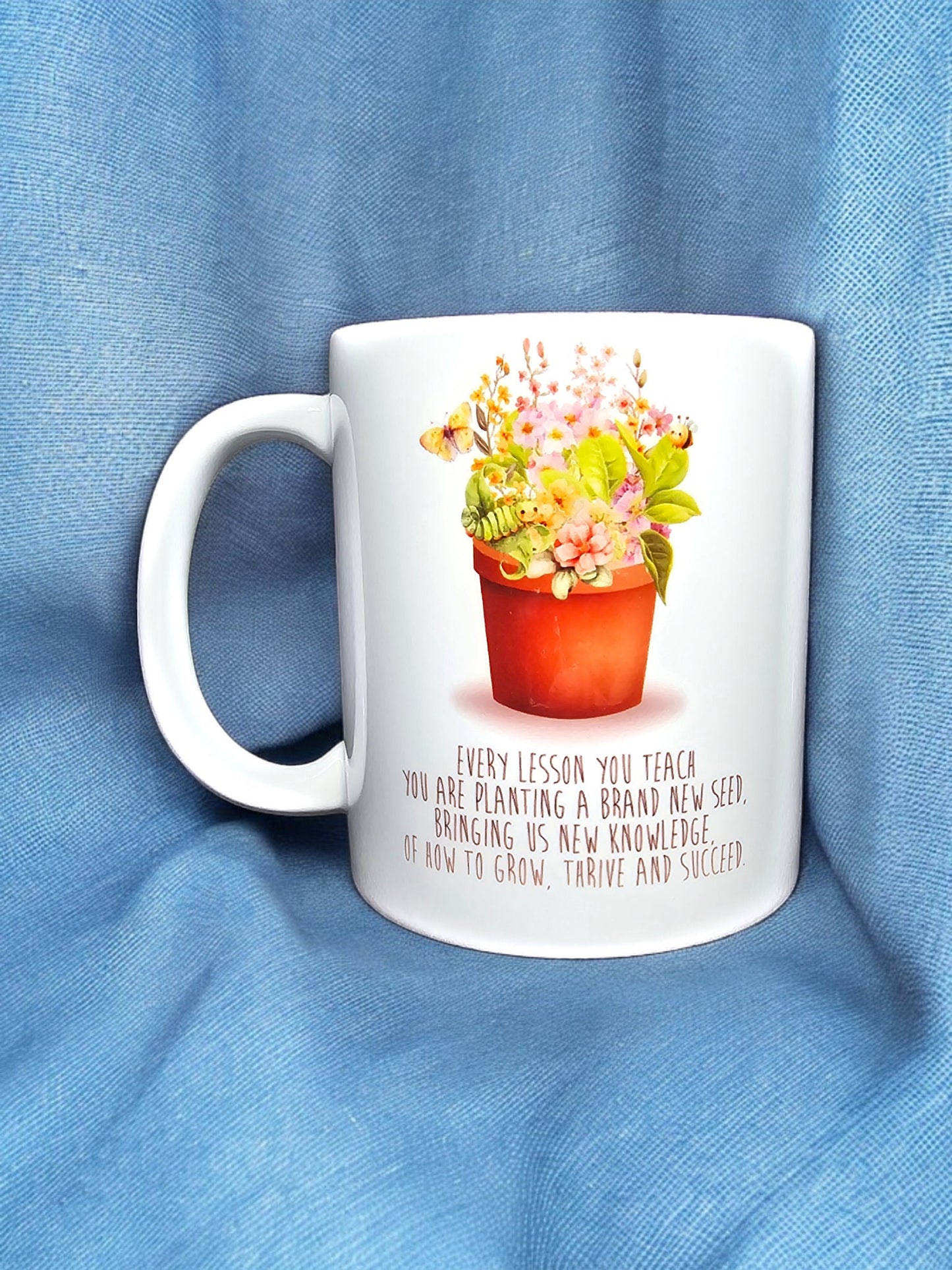 Grow Thrive Succeed Teacher Mug