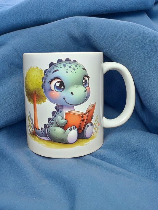 Dinosaur Bookworm Mug