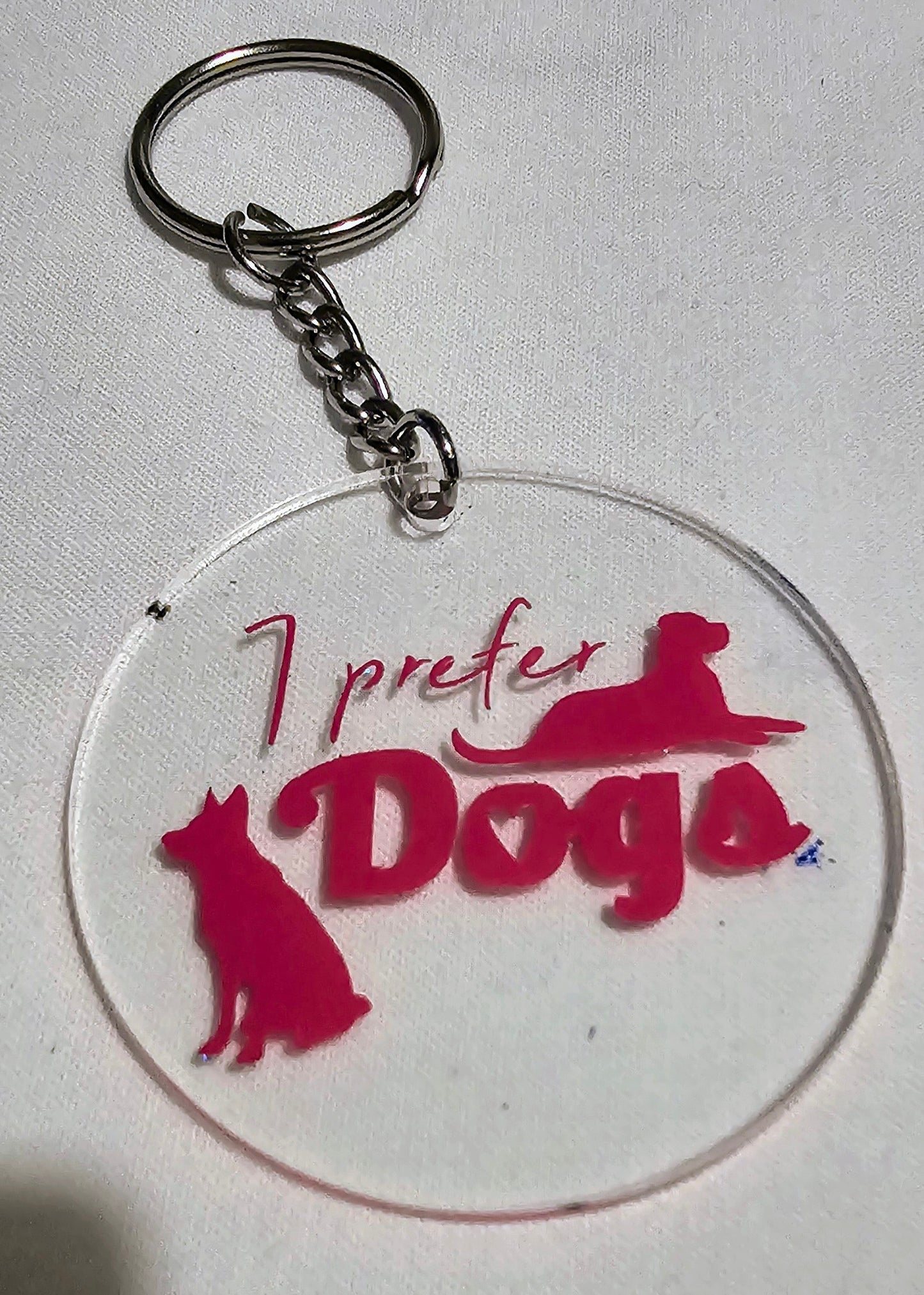 I prefer dogs keyring