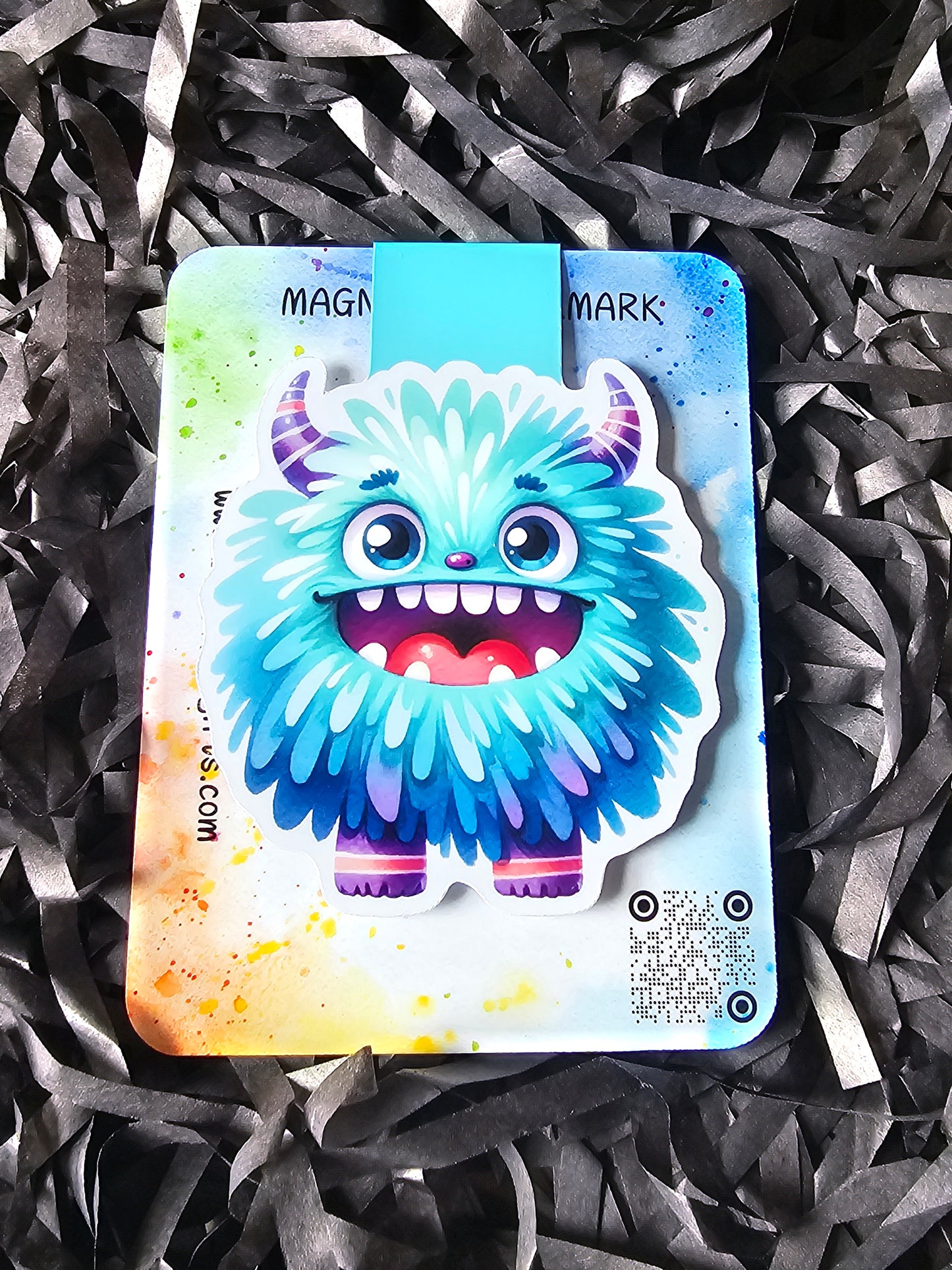 PomPom Monster Magnetic Bookmark | Cute Book Mark | Fun Page Marker | Kids Reading Gift | Book Lover Gift | Magnetic Page Holder