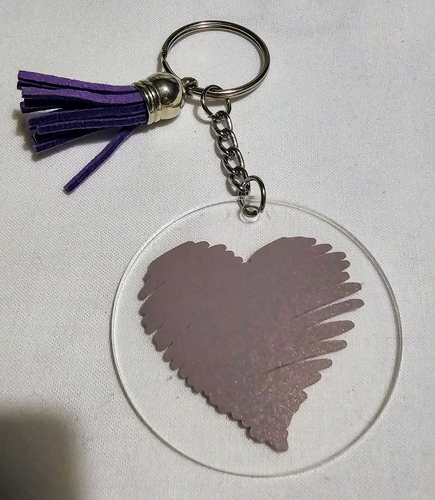 Heart keyring