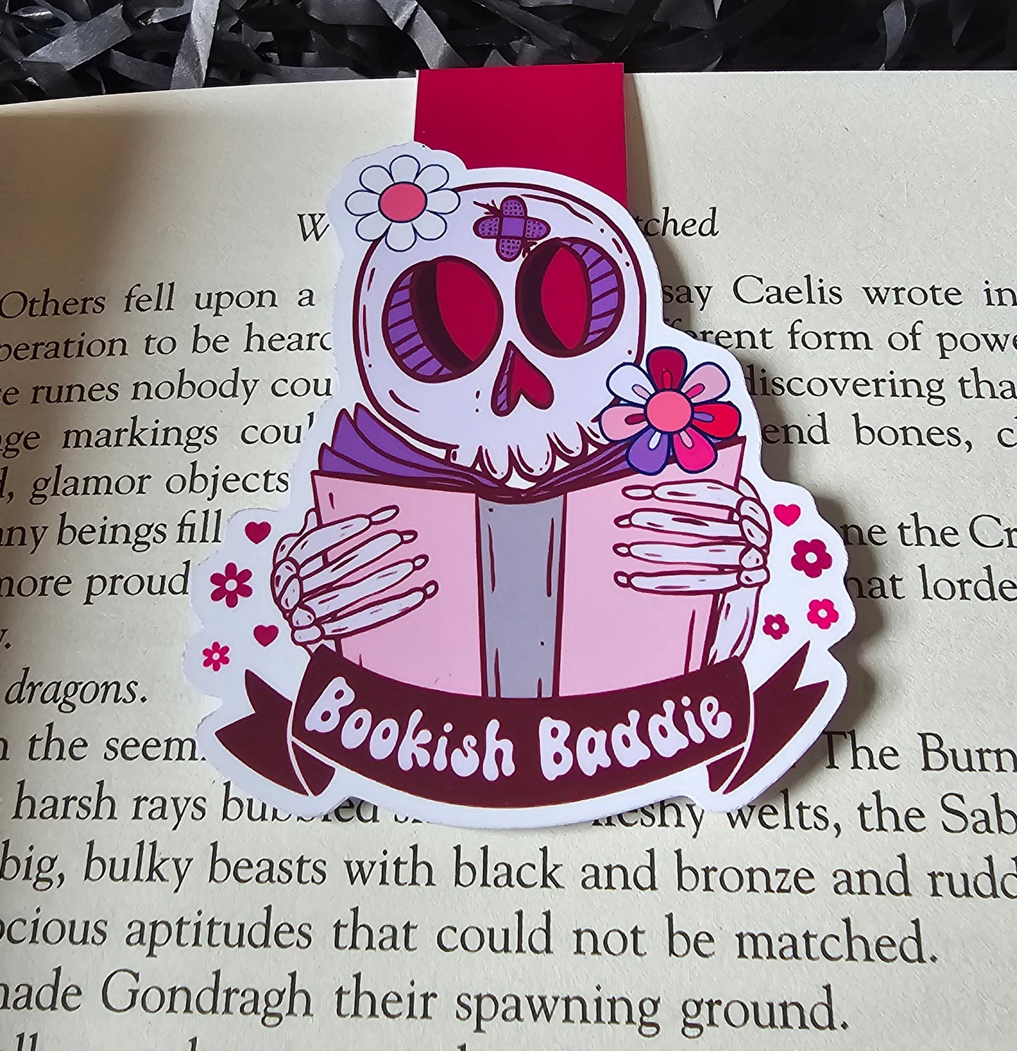 Bookish Baddie Magnetic Bookmark | Literary Page Marker | Book Lover Gift | Literary Gift | Reading Accessory | Cute Page Marker | Bookish